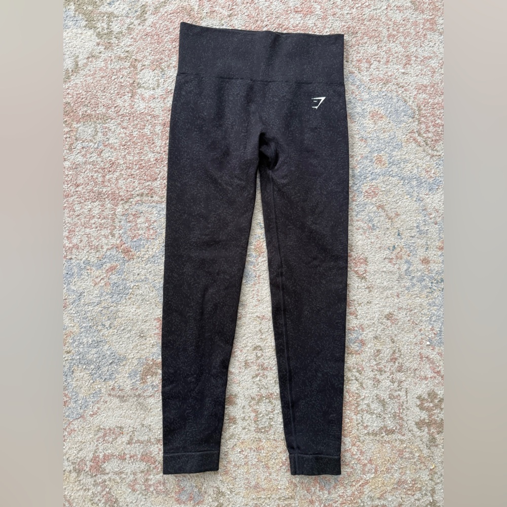 GameShark Women's Adapt Fleck Seamless Black High-Waisted Leggings
